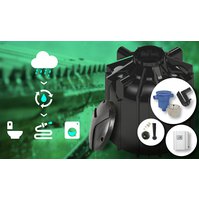 Plastová nádrž Globoline 8300 litrů s jednotkou Raimaster Eco 10