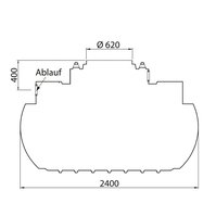 Plastová nádrž Atlantis 2200 litrů s příslušenstvím