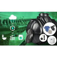 Plastová nádrž Atlantis 4000 litrů s jednotkou Raimaster Eco 10